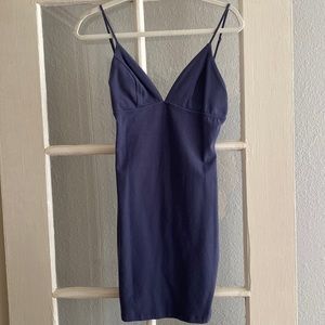 Mini cotton blue dress